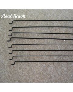 10pcs Z type D1.0/1.2/1.5mm push rod steel wire push pull rod pushrod for rc aircraft airplane pull push connecting rod