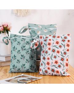 HappyFlute 3PCS Waterproof And Reusable Wetbag - Convenient And Durable Solution For Storing Wet Items