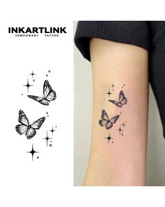 Butterfly temporary tattoo stickers, waterproof magic tattoo, lasts to 15 days fake tattoo, semi permanent tattoo.