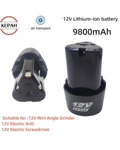 Rechargeable Lithium-ion Battery, Electric Screwdriver, Drill, Mini Angle Grinder Tool, 12V, 9800mAh, New
