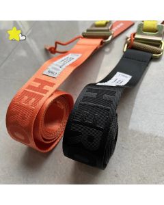 Streetwear High Quality Men Women Couple Unisex Belt Woven Waistband Casual Fashion Orange Black Belts