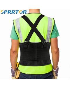 Back Brace Lumbar Back Support Belt with Removable Suspenders Lower Back Support Belt for Heavy Lifting and Work
