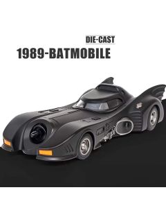 1:18 1989 Batmobile Die-cast Car with Batman Figure, Toys for Kids and Adults , Black