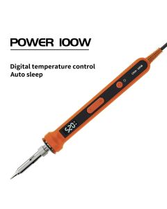 100W Digital Electric Soldering Iron Kit Set 220V Temperature Adjustable Welding Tool Ceramic Heater Soldering Tips Rework