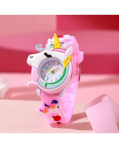 Carton Silicone Gift Watch for Boys and Girls Cute Colorful Lovely Kids Wristwatch