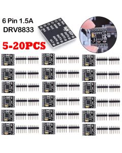 5-20PC DRV8833 Motor Drive Module Board 1.5A 3V-10V Single H-Bridge 6Pin Step Motor Overcurrent Protection DC Gear Motor Driver