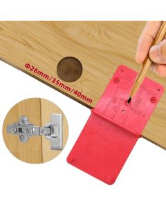Hinge Hole Drilling Guide Positioning Mark Template 26/35/40mm Hing Installation Jig Door Cabinet Hinge Hole Locator Woodworking