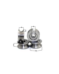 10 20 50 Pcs V Groove Sealed Ball Carbon Steel 624VV V624ZZ 4x13x6mm Guide Track Roller Bearing V624 Embroidery Machine