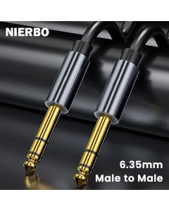 NIERBO 1/4 Inch Cable 6.35mm to 6.35mm Instrument Cable 1/4 Inch Guitar Instrument Cable Premium 6.35mm Mono Jack 1/4" TS Cable