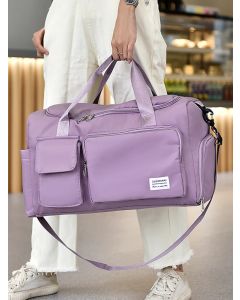 UNIXINU Carry On Travel Bag Large Capacity Weekender Overnight Duffle Bags with Shoe Compartment Sports Fitness Bags for Women