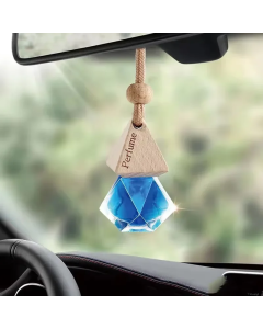 Auto Aromatherapy Fragrance Pendent Bottle Perfume Diffuser Automotive Decoration Car Hanging Glass Bottle Empty Perfume
