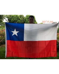 SKY FLAG Chile Flag 90X150cm chl cl chile Polyester FLAG Banner with 2 Grommets for Hanging