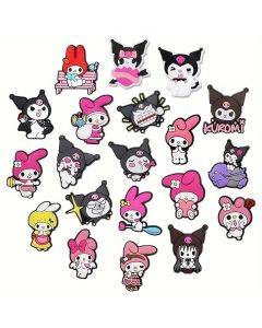 MINISO 10/30pcs Sanrio Shoe Decorations Accessories Charms For Clogs Bogg Bag Bubble Slides Sandals, Gift Idea for Birthday