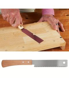12 Inch Small Hand Saw, Flush Cut Saw Woodworking Hand Saw Wooden Straight Handle Single Edge Pull Saw Trim Tool for Household