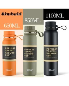 1PCS Stainless Steel Thermos with Tea Filter Double Wall Vacuum Flask Sports Outdoor Fitness Thermal Bottle Insulation Cup