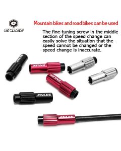 ENLEE 1 Pairs Bicycle Adjustable Derailleur Regulator Screws Aluminum Alloy Fine Bike Brake Shift Cable Adjuster Bolt