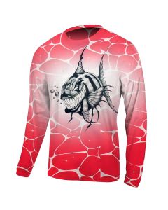 Leisure Autumn And Winter Seasons Fashion European Size Men's long Sleeve T-shirt Go Fishing Tees large Size Round Neck