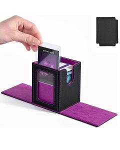 New window 100+ card box card storage box high-grade PU leather container game card holder collection card