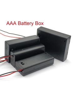 AAA Battery Holder Case Box with Leads ON/OFF Switch Cover 2 3 4 Slot Standard Battery Container 2X 3X 4X Power Bank