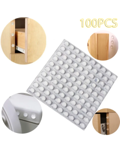 100Pcs Self Adhesive Door Stopper Rubber Damper Buffer Cabinet Bumpers Silicone Furniture Pads Cushion Protective Pads