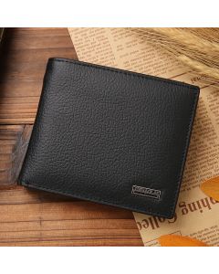 Classic Short Genuine Leather Men Wallets Fashion Coin Pocket Card Holder Men Purse Simple Quality Male Wallets