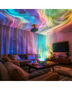 Starlight Projector Night Light Aurora Colorful Light Home Bedroom Decoration Starlight Christmas Light Children's Gift USB line