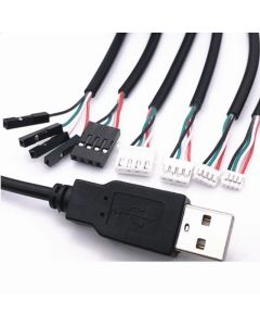 1PCS USB to 1.25/PH2.0/XH2.54-4P DuPont Adapter Extension Cable Touch Screen Cable USB Terminal Data Cable 30CM/1.5M