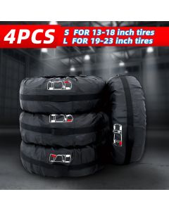 4Pcs/Lot Car Spare Tire Cover Auto Wheel Tire Storage Bags Dustproof Protective Cover Car Styling Vehicle Tyre Accessories