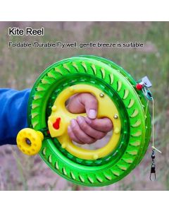 Kite Reel Winder Fire Wheel String Flying Handle Tool Twisted String Line Outdoor Round Blue Grip For Fying Kites 150-500M