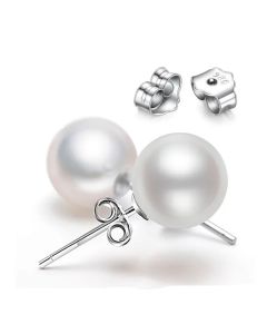 925 Sterling Silver Pearl Retro Stud Earrings For Women Luxury Designer Jewelry Accessories   GaaBou