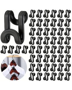 Wardrobe Hanger Hooks Organizer Connect Multifunction Cascading Plastic Bedroom Wardrobe Storage Space Saving Coat Hook