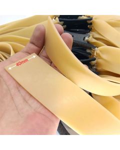 Thickened 1.5mm 40mm Wide Flat Rubber Band High Elasticity Plain Colour Slingshot Shooting Hunting Accessories Rubber Band