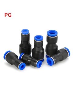 Pneumatic Fittings Fitting Plastic Connector Reducing Joint PG  for Air Water Hose Tube Push In Straight Gas Quick Connection