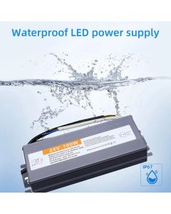 Waterproof Power Supply IP67  Lighting Transformer AC110V~220V To DC 12V 24V LED Driver 10W 20W 50W 100W 400W Outdoor Adapter