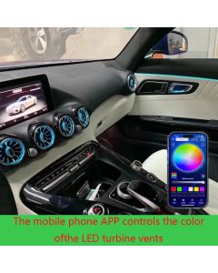256/64 color LED turbo vent nozzle, for Mercedes for AMG GT W190 W290 2015-2022 GT turbine vent ambient light