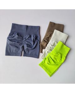 Peach Hip Lifting Sports Shorts Women High Waist and Waist Tightening Slimming Running Hip Speed Drying Three Point Tight Pants