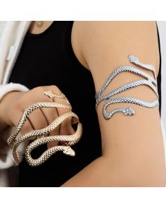 Coiled Snake Spiral Upper Arm Cuff Armlet Armband Bangle Women Jewelry Egypt Swirl Snake Arm Cuff Armlet Bracelets for Women