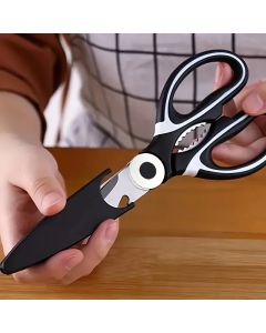 Heavy duty stainless steel kitchen scissors-multifunctional food scissors, pizza and salad