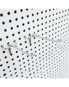 20pcs Wall Mount Home Shelving Accessories Easy Install Hanging Tool Garage Workshop Pegboard Hooks