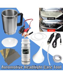 Automotive headlight Care Tool Headlamp Polish Tool Kit Car headlight repair tool heating Cup Electrical Heating Cup Tool Set