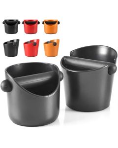 Coffee Knock Box, Shock-Absorbent Espresso Knock Box for Barista Coffee Grind, Anti-slip Espresso Dump Bin Grind Waste Bin