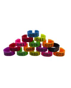 100 Pcs/set Inner Diameter 8mm Pigeon Leg Poultry Dove Bird Parrot Clip Rings Band Foot Ring Pigeon Supplies Bird Appliances