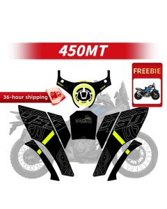 Used For CFMOTO 450MT 450 MT Bike Fuel Tank Protection Stickers Kits Of Motorcycle Gas Tank Abrasion Resistant Decoration Decals