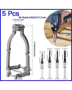 Square Hole Drill Bit Adapter Drill Bit Fixing Bracket Professional Attachment Joint Mortiser Bit for Woodworking Tools