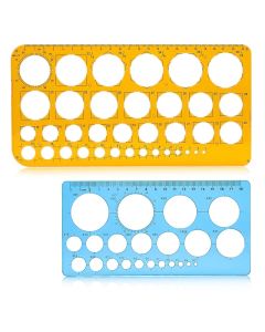 Circle Stencil with 22/36 Circles Stencil Template Circle Stencils for Painting Circle Ruler for Drawing Aids Quilling Stencil