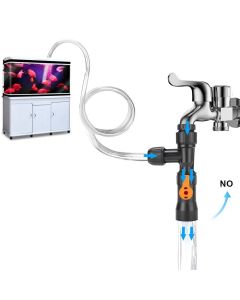 Bucket-Free Aquarium Water Changer Fish Tank Cleaning Tools, Siphon Universal Quick Pump Aquarium Water Changing