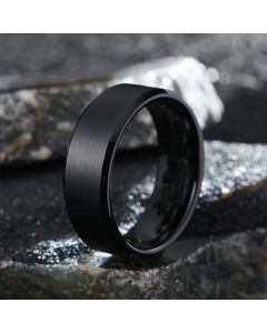 Stainless Steel Rings for Men, Colors: Black Golden Silvery Color, US Sizes 6-13, Men's Simple Band Rings