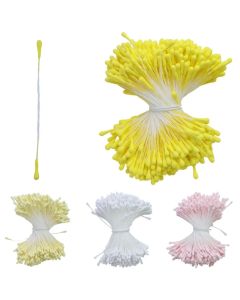 400pcs 2mm Moulti Options Artificial Flower stamen Mini Pearl Floral pistil For Wedding Party Home Decoration DIY Accessories