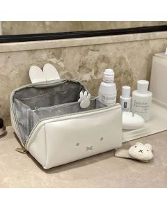 Kawaii Miffy Rabbit Cute Shape Hand Makeup Bag Multi-functional Portable Toiletry Storage Bag Christmas Toy Gift for Girls