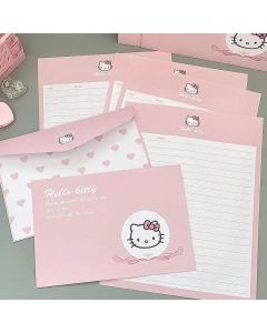 Hello Kitty cute envelope handwritten letter simple high-looking letterhead cartoon kawaii anime character gift greeting card